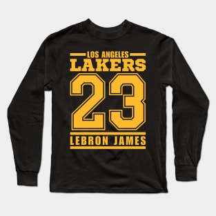 LA Lakers James 23 Basketball Player Long Sleeve T-Shirt